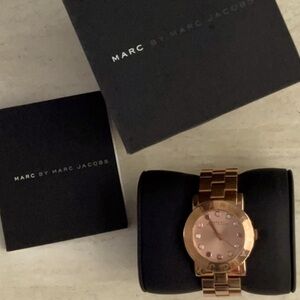 Marc Jacobs Rose Gold Watch Amy Dexter Women Wristwatch Model MBM3216 Vintage
